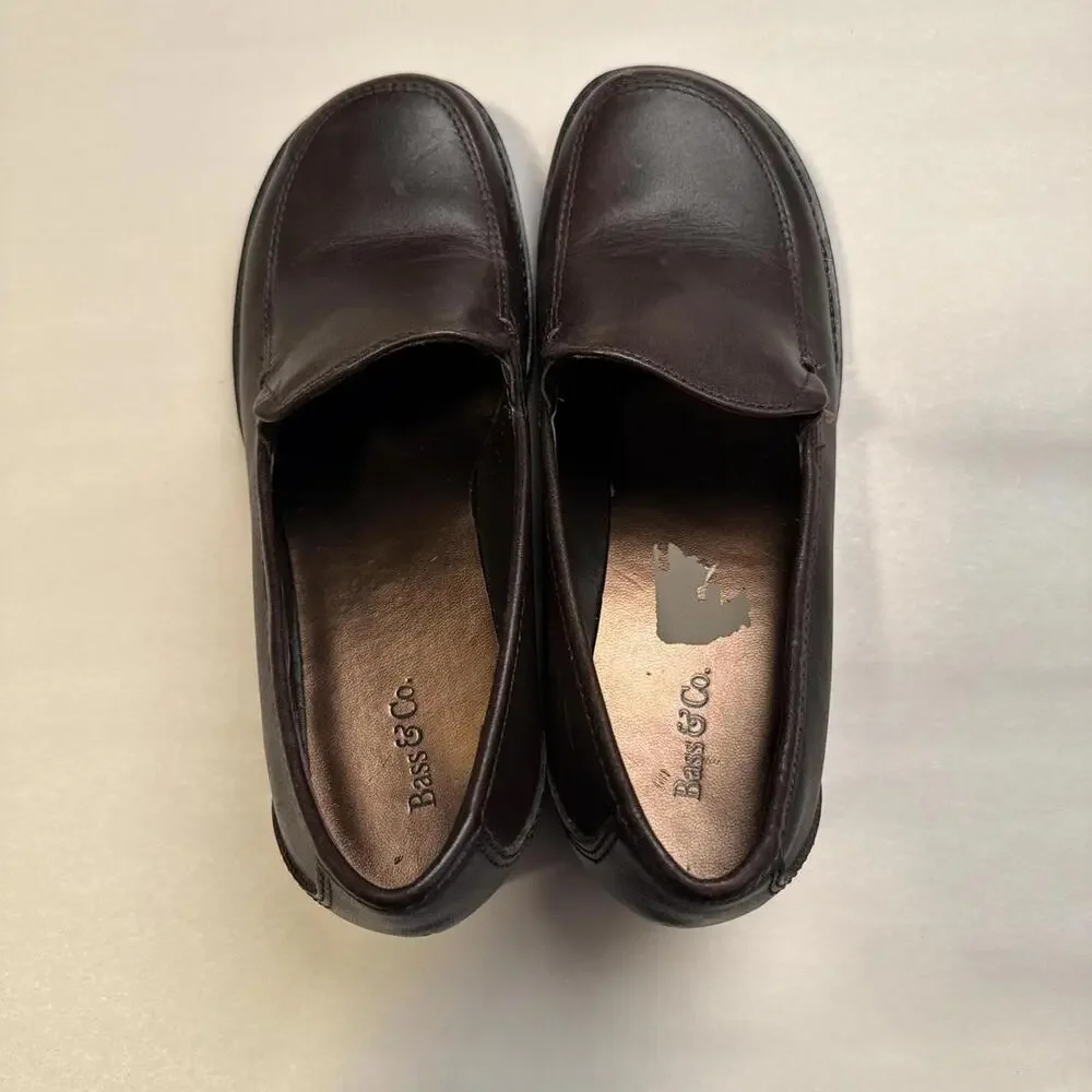 Vintage Bass Brown Office Siren Leather Loafers 7M‎